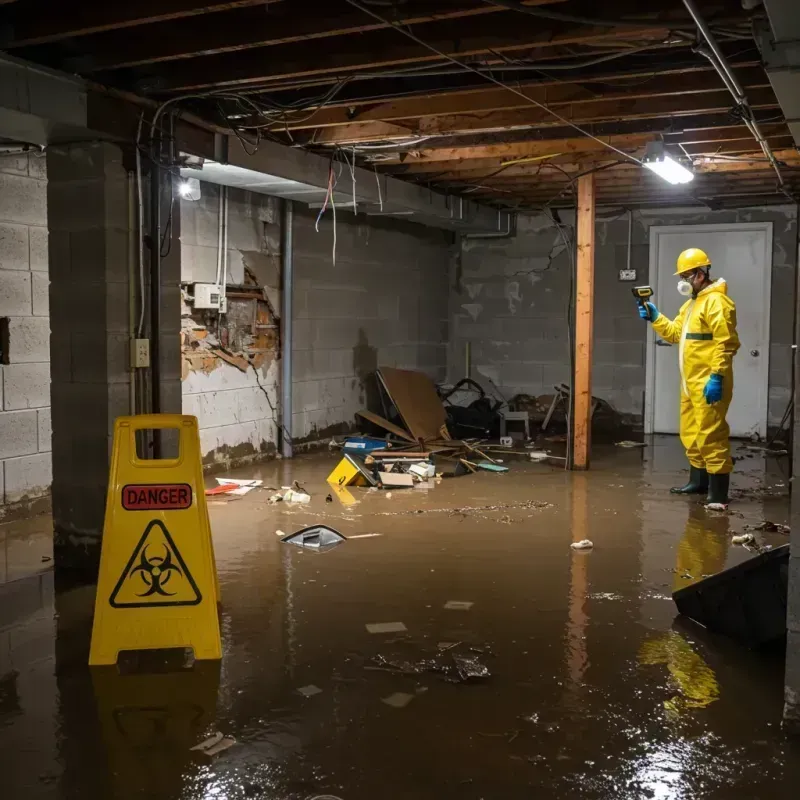 Flooded Basement Electrical Hazard in South Amboy, NJ Property